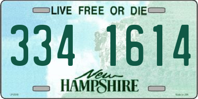 NH license plate 3341614