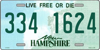 NH license plate 3341624