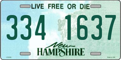 NH license plate 3341637