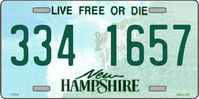 NH license plate 3341657