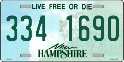NH license plate 3341690