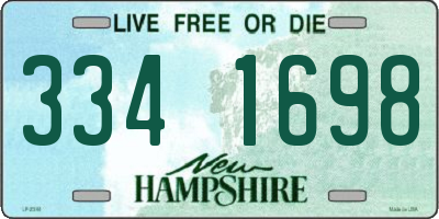 NH license plate 3341698