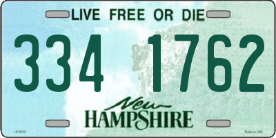 NH license plate 3341762