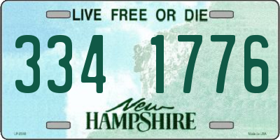 NH license plate 3341776