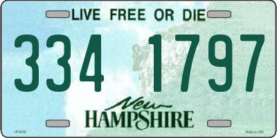 NH license plate 3341797