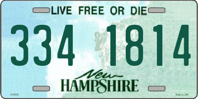 NH license plate 3341814