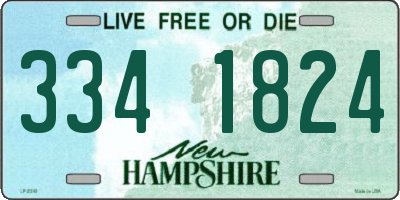 NH license plate 3341824