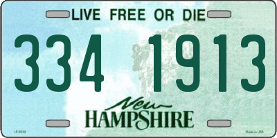 NH license plate 3341913