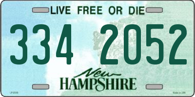 NH license plate 3342052
