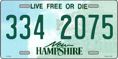 NH license plate 3342075