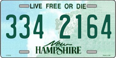 NH license plate 3342164