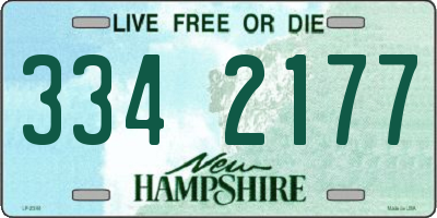 NH license plate 3342177