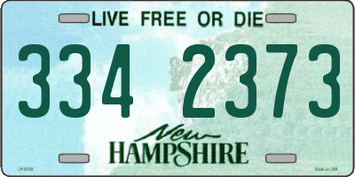 NH license plate 3342373