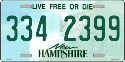 NH license plate 3342399