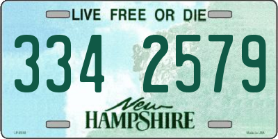 NH license plate 3342579