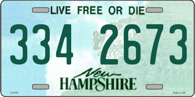 NH license plate 3342673