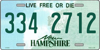 NH license plate 3342712