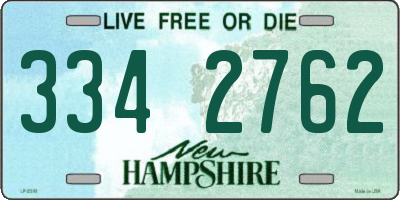 NH license plate 3342762