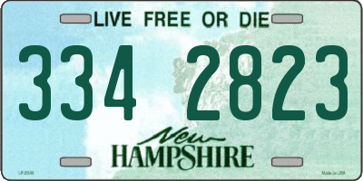 NH license plate 3342823