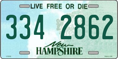 NH license plate 3342862