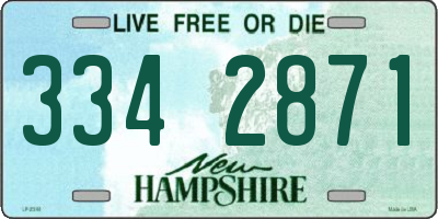 NH license plate 3342871