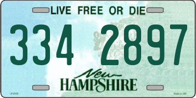 NH license plate 3342897