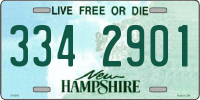 NH license plate 3342901