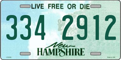 NH license plate 3342912