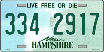 NH license plate 3342917