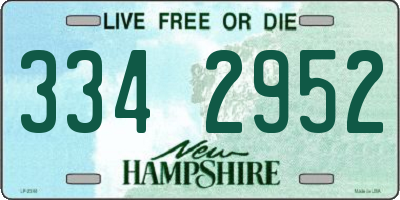 NH license plate 3342952