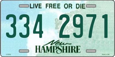 NH license plate 3342971