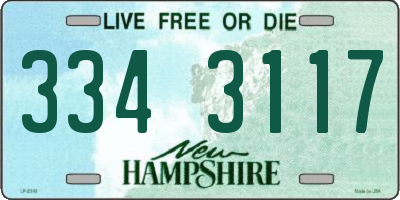 NH license plate 3343117