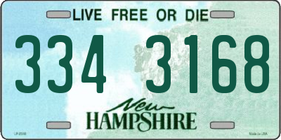 NH license plate 3343168