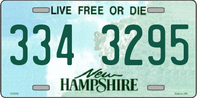 NH license plate 3343295