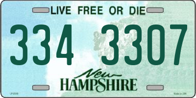 NH license plate 3343307