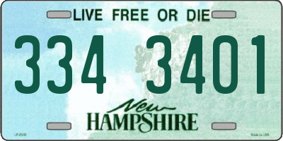 NH license plate 3343401