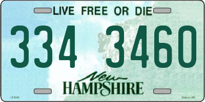 NH license plate 3343460
