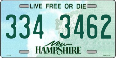 NH license plate 3343462