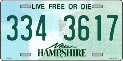 NH license plate 3343617