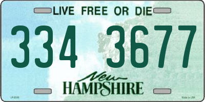 NH license plate 3343677