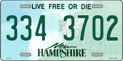 NH license plate 3343702