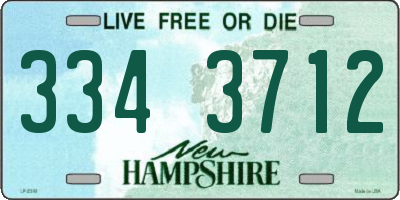 NH license plate 3343712
