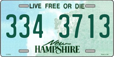 NH license plate 3343713