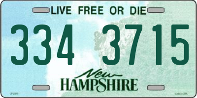 NH license plate 3343715