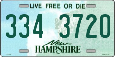 NH license plate 3343720