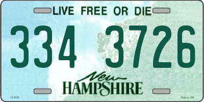 NH license plate 3343726