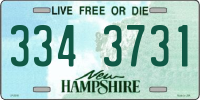 NH license plate 3343731