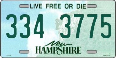 NH license plate 3343775