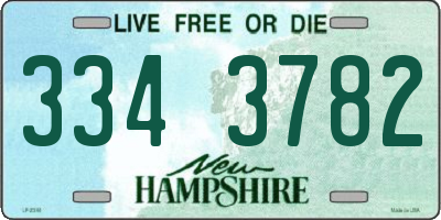 NH license plate 3343782