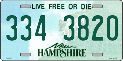 NH license plate 3343820
